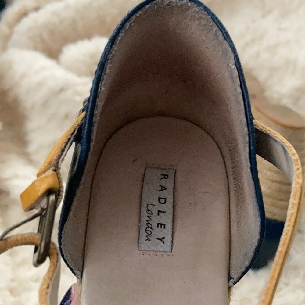 RADLEY LONDON Blue and Tan Platform Shoes - Picture 5 of 7